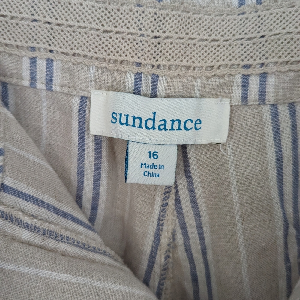 Sundance | 16 | Wilde Bermuda Striped Linen Short - Picture 10 of 11